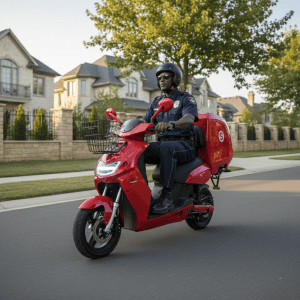 VMoto Scooter Red Security